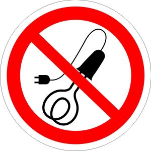 P15 Запрещается пользоваться электронагревательными приборами
